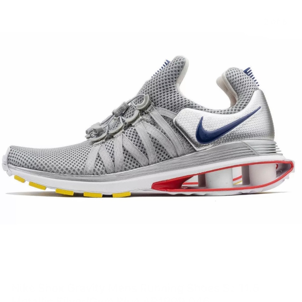 Nike Shox Gravity Sneakers Mens Running Training Shoes Metallic Silver Gray Grey - Picture 16 of 16